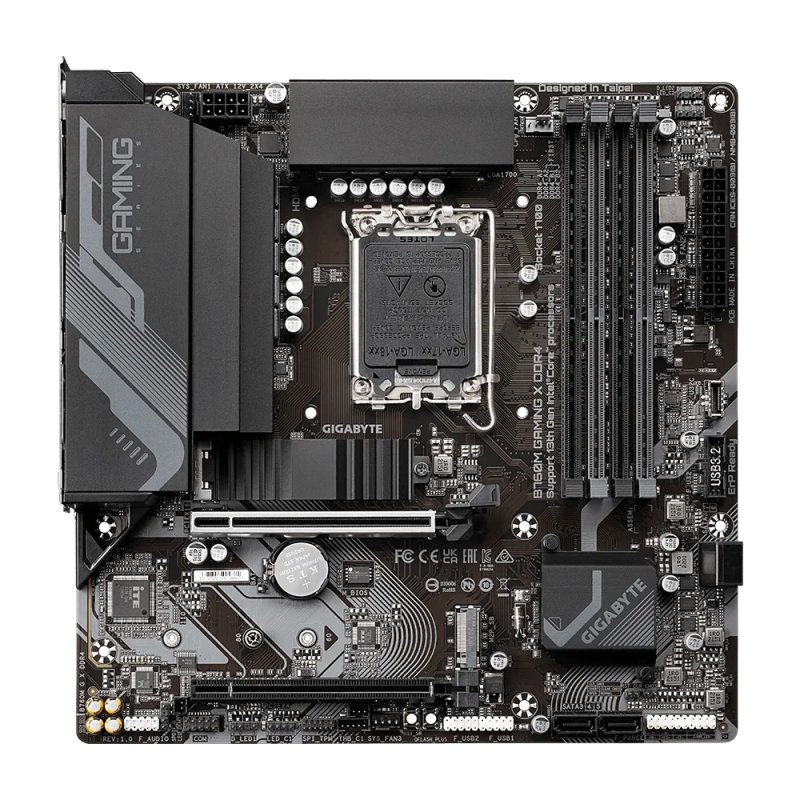 Gigabyte GA-B760M-GAMING-X-DDR4 B760M Gaming X DDR4 Intel B760 Raptor Lake LGA 1700 Micro-ATX Desktop Motherboard