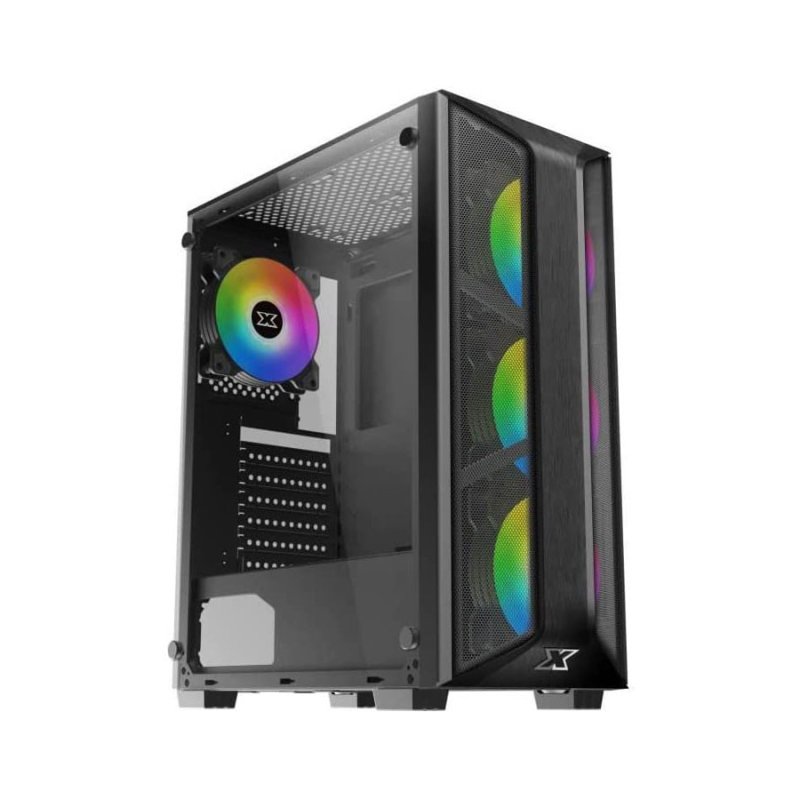 Xigmatek Trio EN45693 (ATX, USB3.0x1+USB2.0x2, Meshed Grill FP & Left TG, 4PCS X20F fixed RGB Fan)