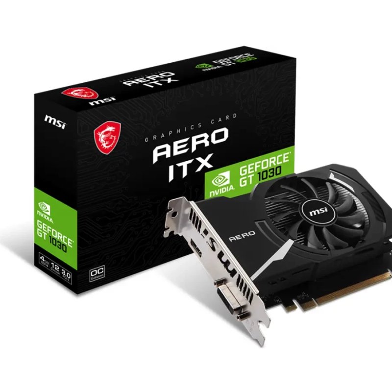 MSI GeForce GT 1030 AERO ITX 4GD4 OC Graphics Card